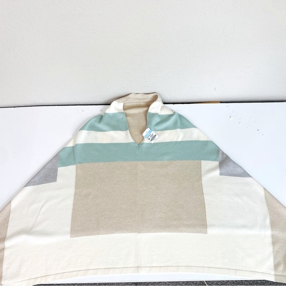 J. McLaughlin Color Block Worth Poncho OS - Picture 4 of 7